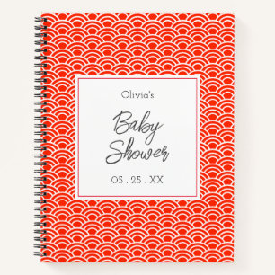 Carnet Motif de vague traditionnel asiatique