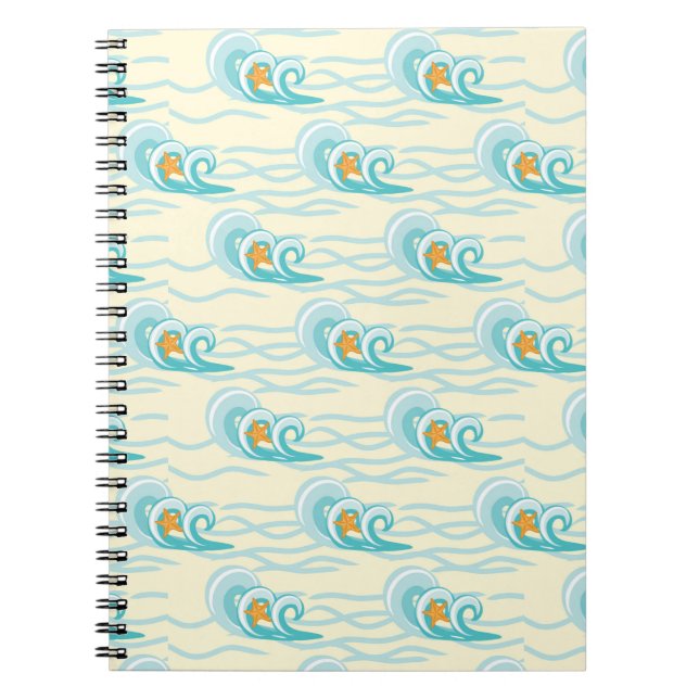 Carnet Motif de vagues mou (Devant)