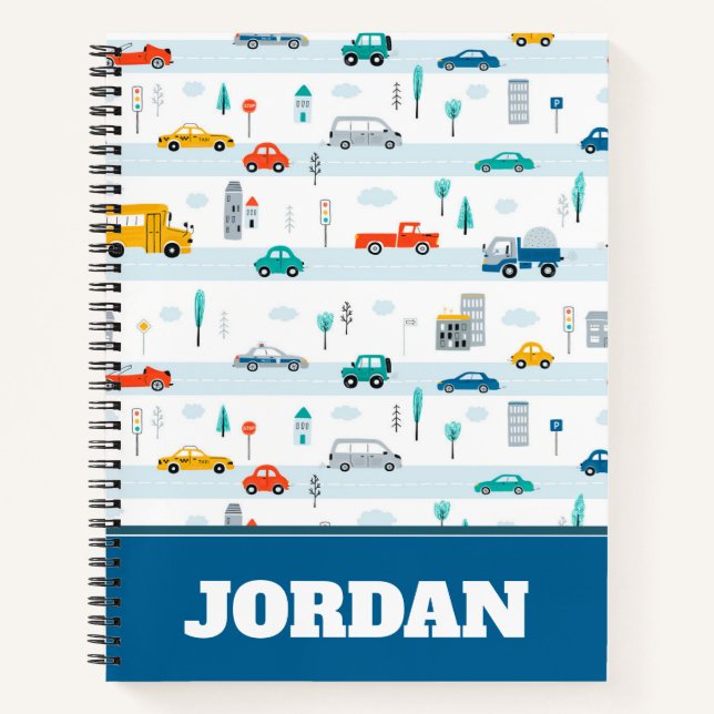Carnet Motif de véhicule routier migre (Devant)