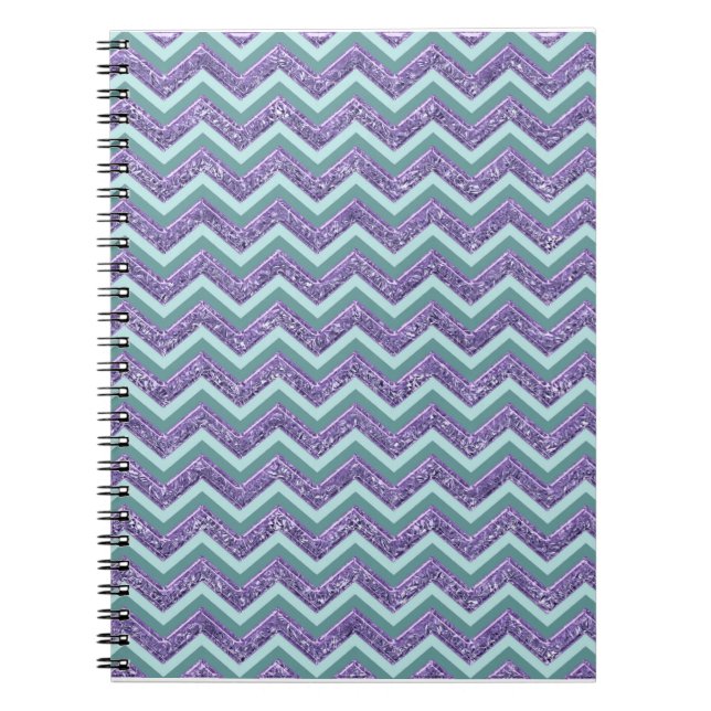 Carnet Motif de verre Amethyst Zigzag (Devant)