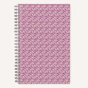 Carnet Motif de vigne botanique rose, design floral de la