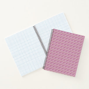 Carnet Motif de vigne botanique rose, design floral de la
