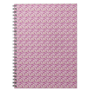 Carnet Motif de vigne botanique rose, design floral de la