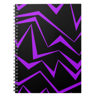 Carnet motif de zigzag géométrique Abstrait, audacieux et