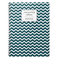 Motif de zigzags turquoise foncé personnalisé