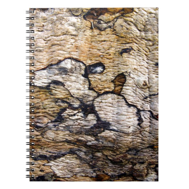 Carnet Motif d'écorce d'arbre (Devant)