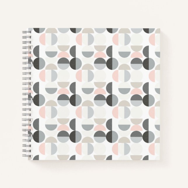 Carnet Motif demi-cercle de style scandinave (Devant)