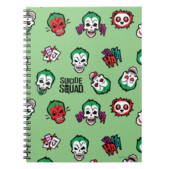 Carnet Motif D Emoji De Joker Du Peloton De Suicide Zazzle Fr