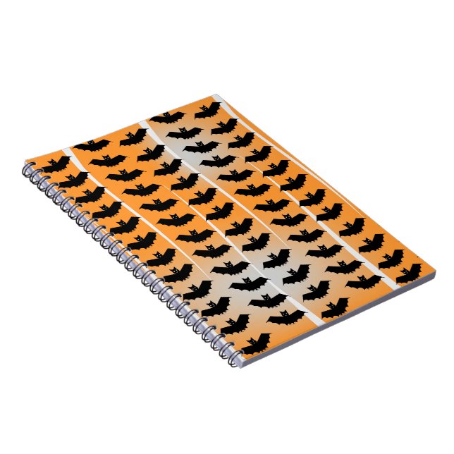 Carnet Motif des chauves-souris d'Halloween (Côté Droit)