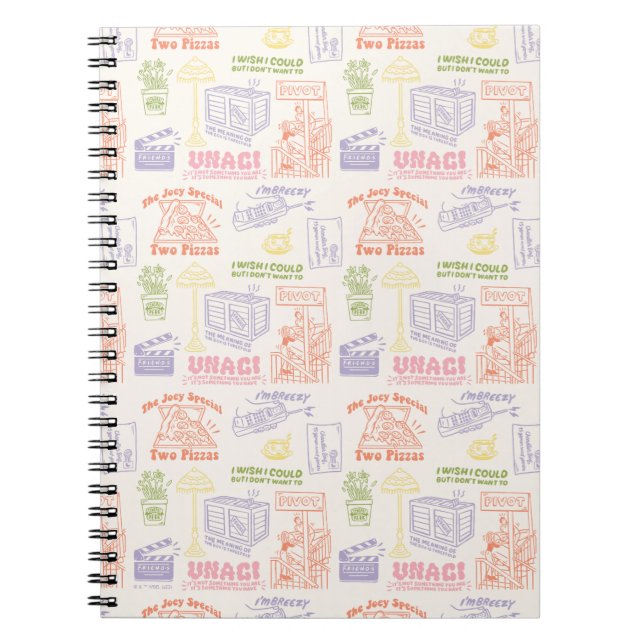 Carnet Motif des citations colorées AMIS™ (Devant)