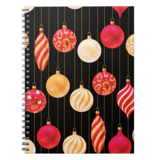 Carnet Motif des décorations de Noël festives