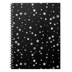 Carnet Motif des étoiles d'argent mignonnes Toute coule