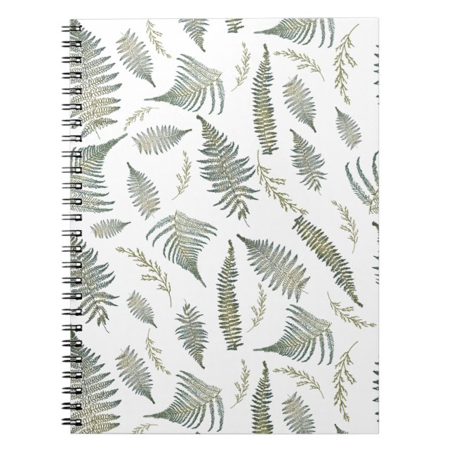 Carnet Motif des fougères botaniques 1.0 (Devant)