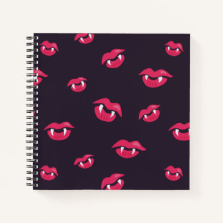 Carnet Motif Des Lèvres Et Des Gens Vampires