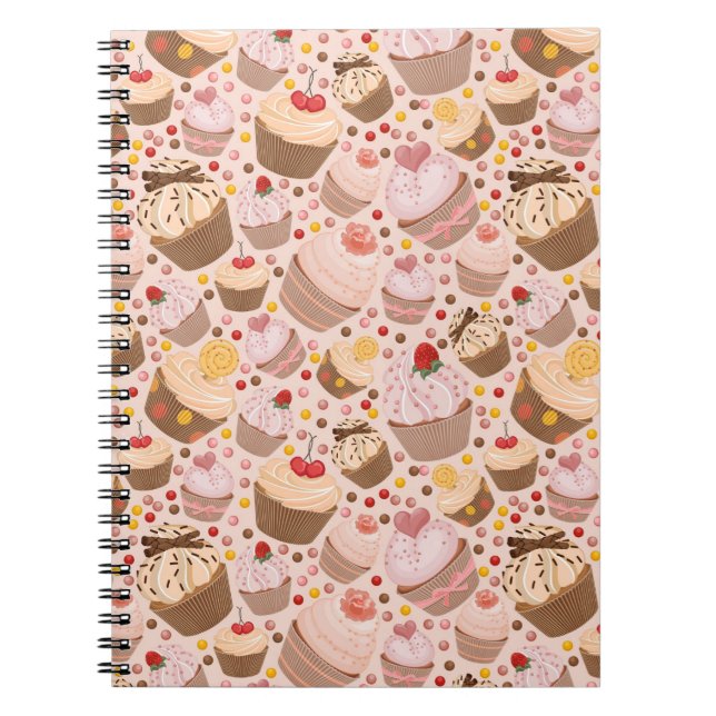 Carnet Motif des petits gâteaux de célébration (Devant)
