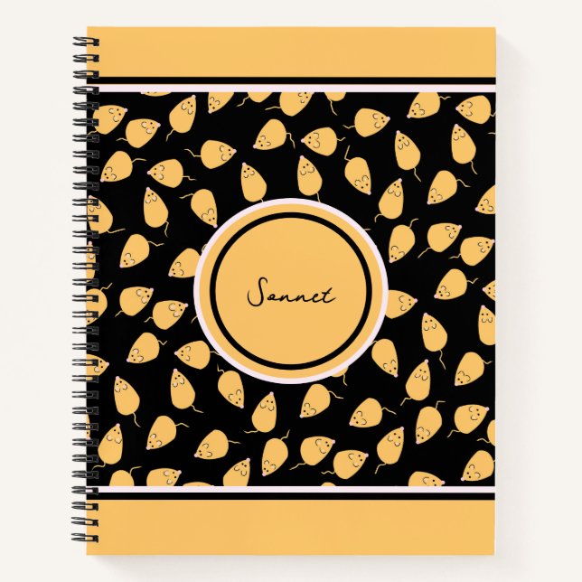 Carnet Motif des rats (Devant)