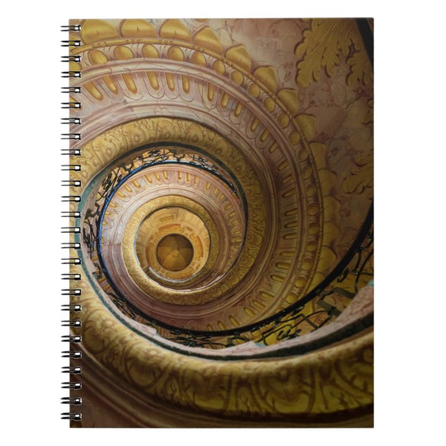 Carnet Motif d'escalier en spirale (Devant)