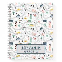 Motif dessiné à la main de routes de dessins animé