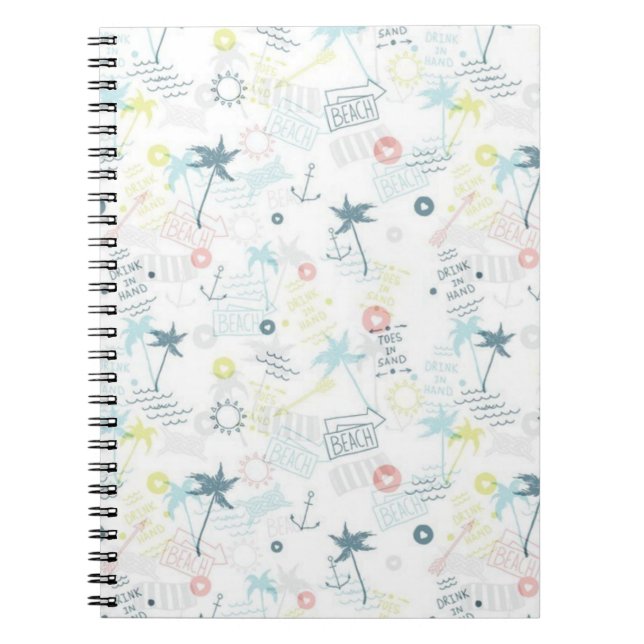 Carnet Motif d'été (Devant)