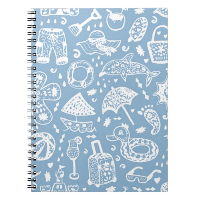Carnet Motif d'été (Devant)