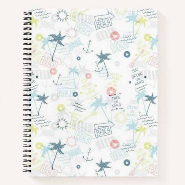 Carnet Motif d'été (Devant)