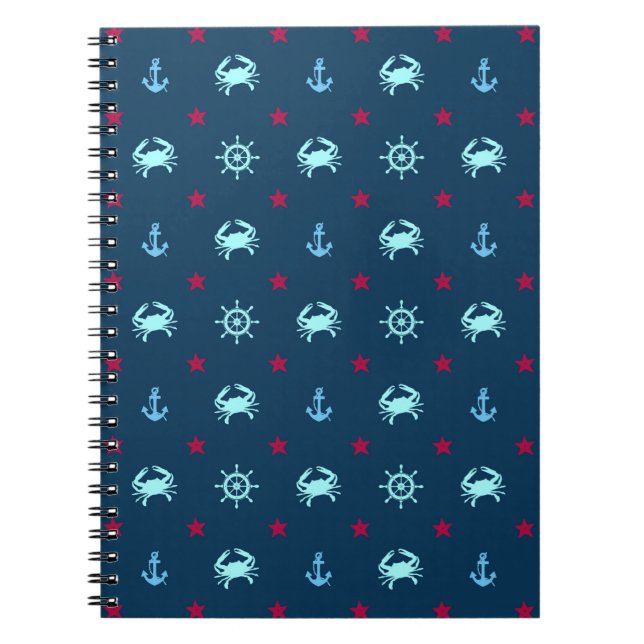 Carnet Motif d'étoile nautique (Devant)