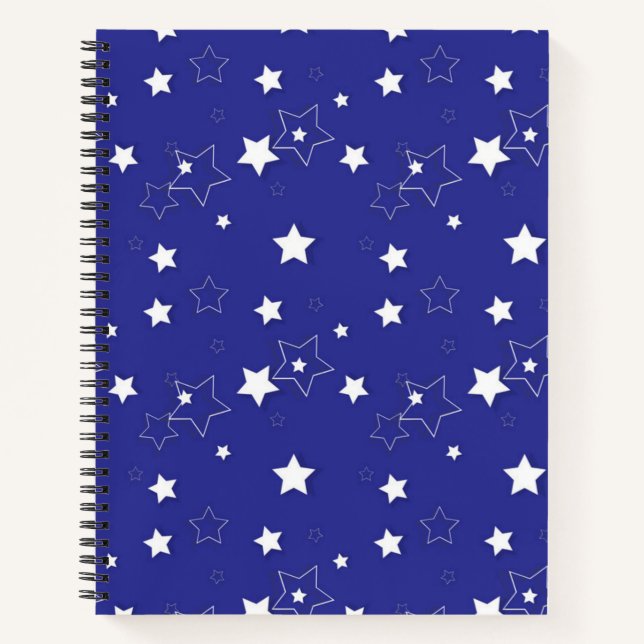 Carnet Motif d'étoiles (Devant)