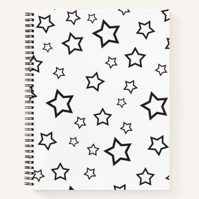Carnet Motif d'étoiles (Devant)