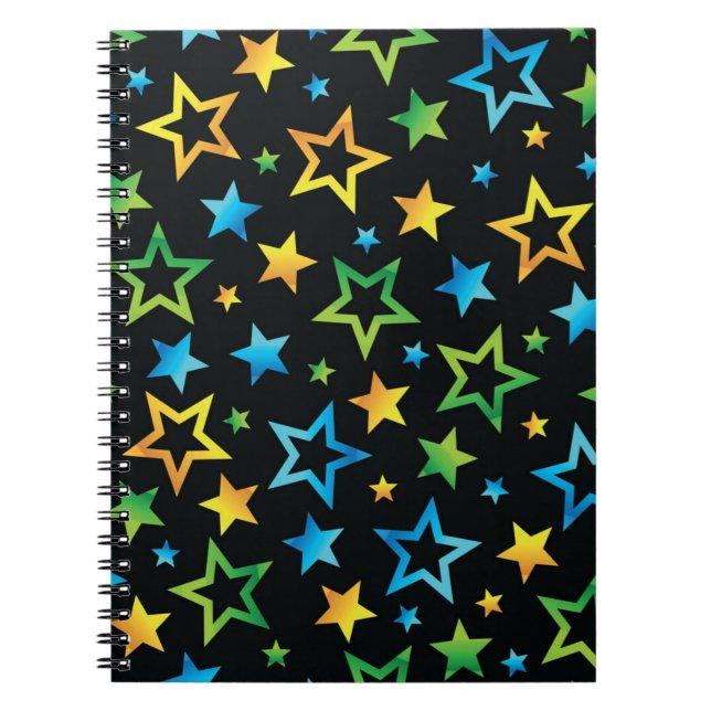Carnet Motif d'étoiles (Devant)