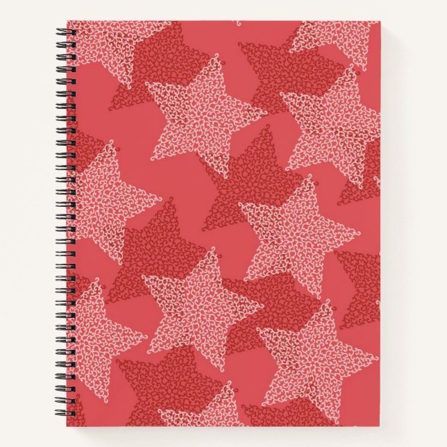 Carnet Motif d'étoiles (Devant)