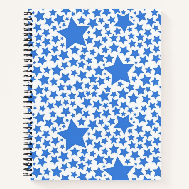 Carnet Motif d'étoiles (Devant)