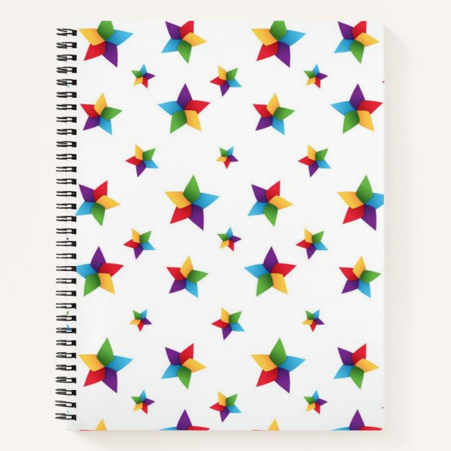 Carnet Motif d'étoiles (Devant)