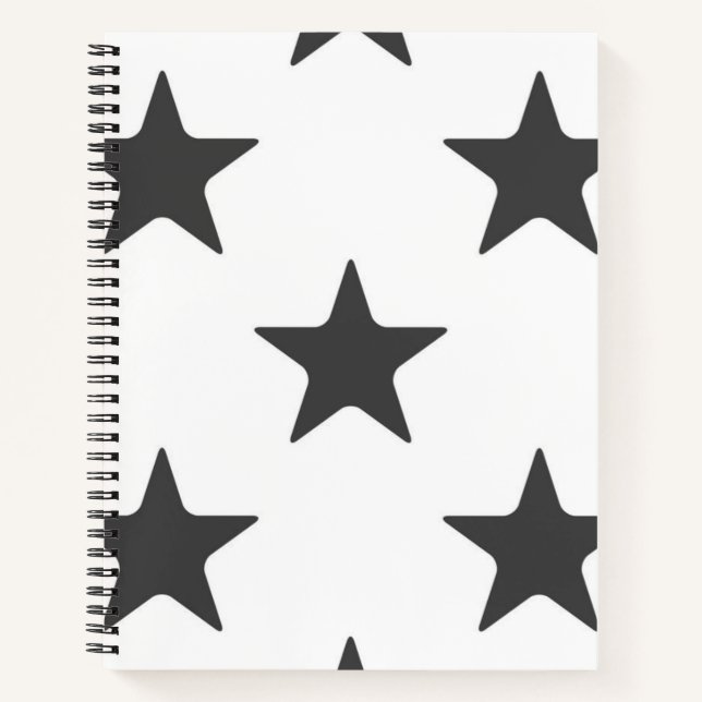 Carnet Motif d'étoiles (Devant)