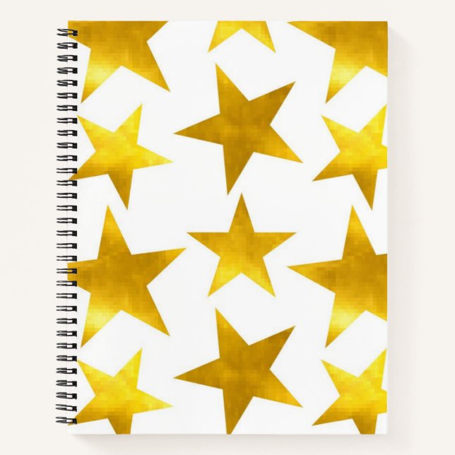 Carnet Motif d'étoiles (Devant)
