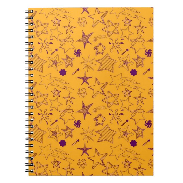 Carnet Motif d'étoiles (Devant)