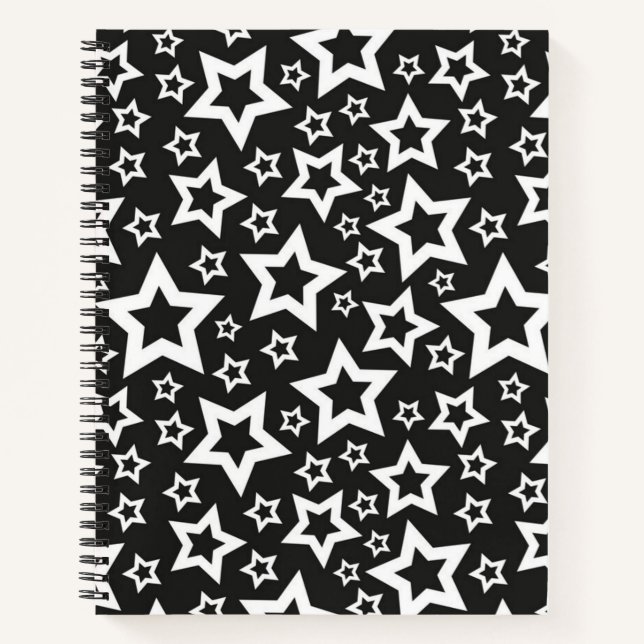 Carnet Motif d'étoiles (Devant)