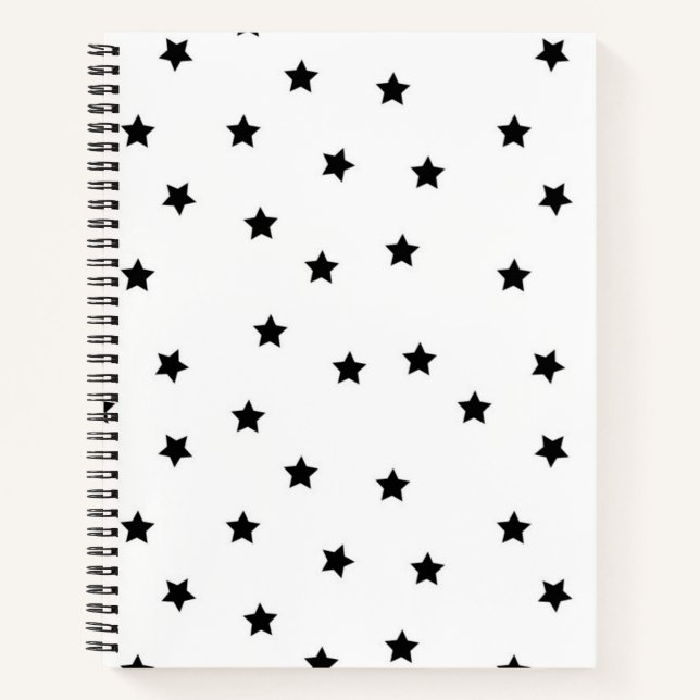 Carnet Motif d'étoiles (Devant)