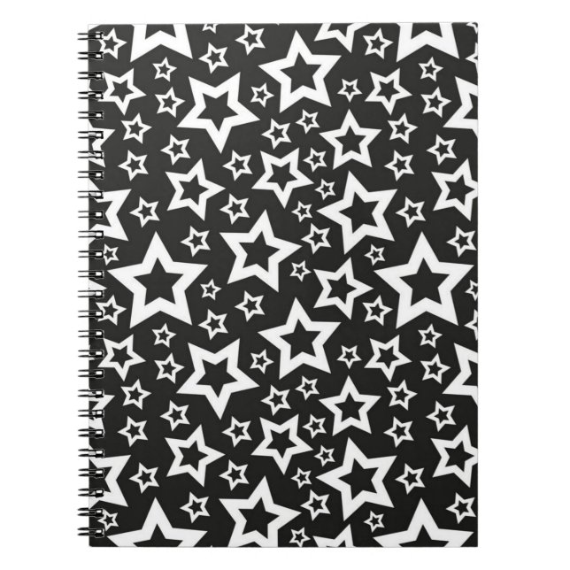 Carnet Motif d'étoiles (Devant)