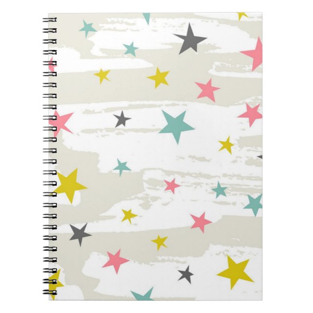 Carnet Motif d'étoiles (Devant)