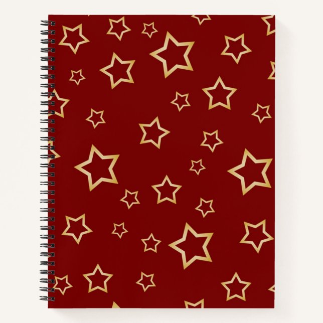 Carnet Motif d'étoiles (Devant)