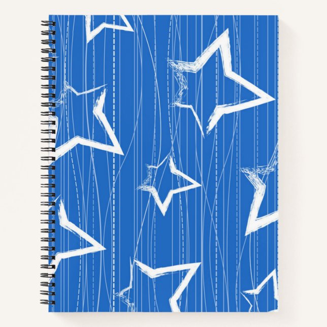 Carnet Motif d'étoiles (Devant)