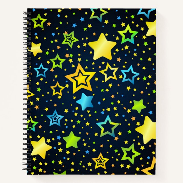 Carnet Motif d'étoiles (Devant)