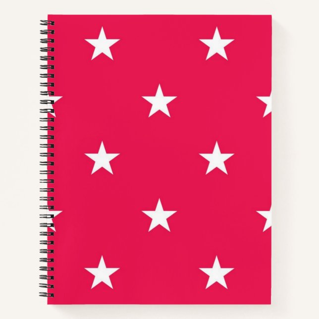 Carnet Motif d'étoiles (Devant)
