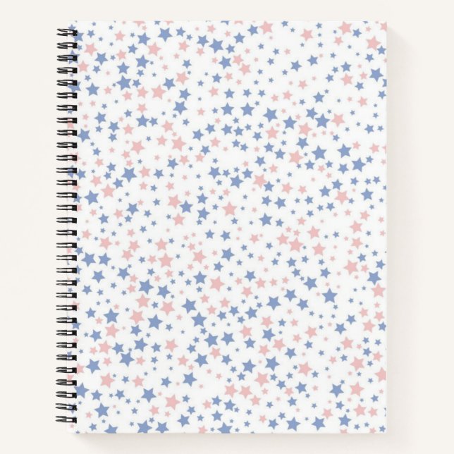 Carnet Motif d'étoiles (Devant)