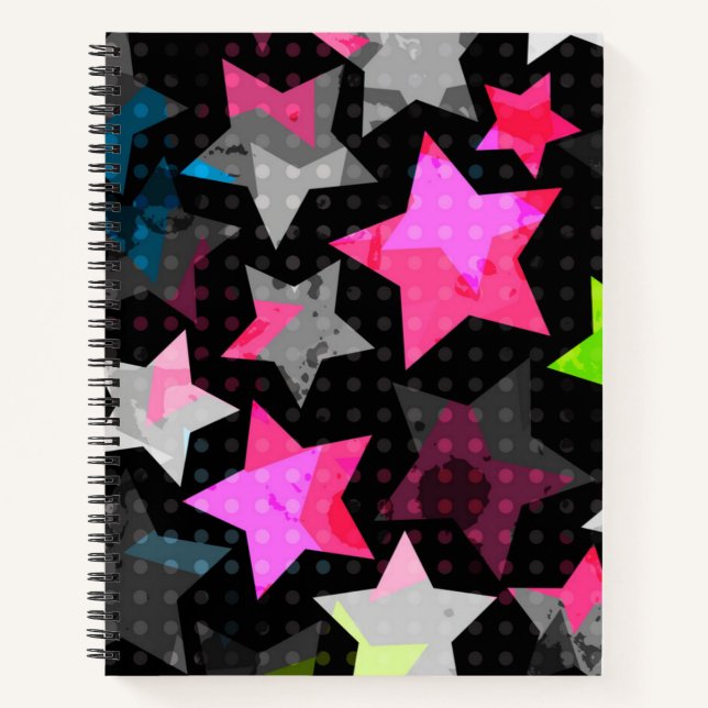 Carnet Motif d'étoiles (Devant)