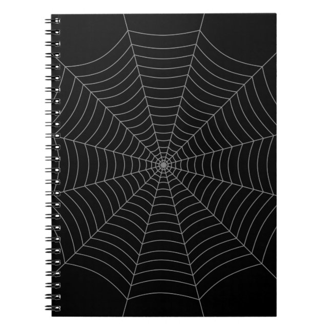 Carnet Motif d'Halloween gris noir (Devant)