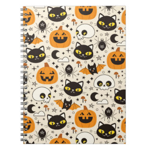 Carnet Motif d'Halloween rétro