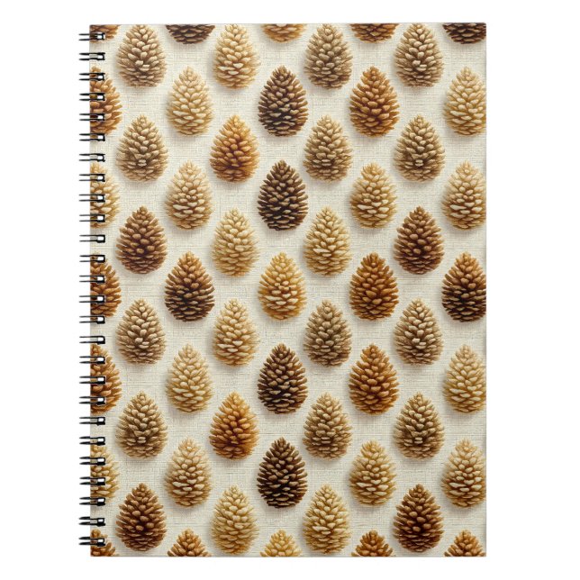 Carnet Motif d'hiver classique Pinecone (Devant)