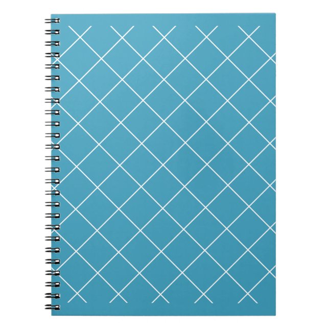 Carnet Motif diamant Aqua (Devant)
