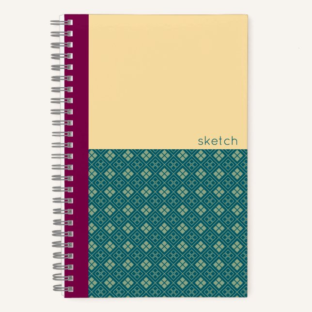 Carnet Motif diamant japonais (Recto)